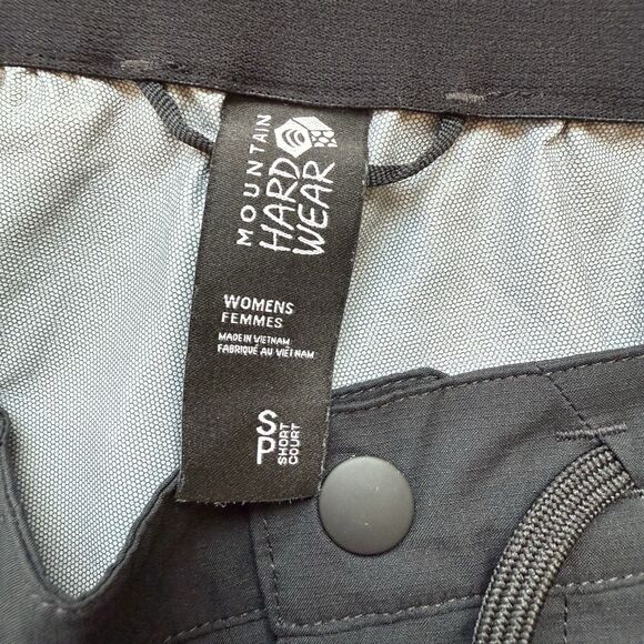 Mountain Hardwear Women’s Small Short Black Stretch Ozonic Pants Waterproof - Picture 4 of 16